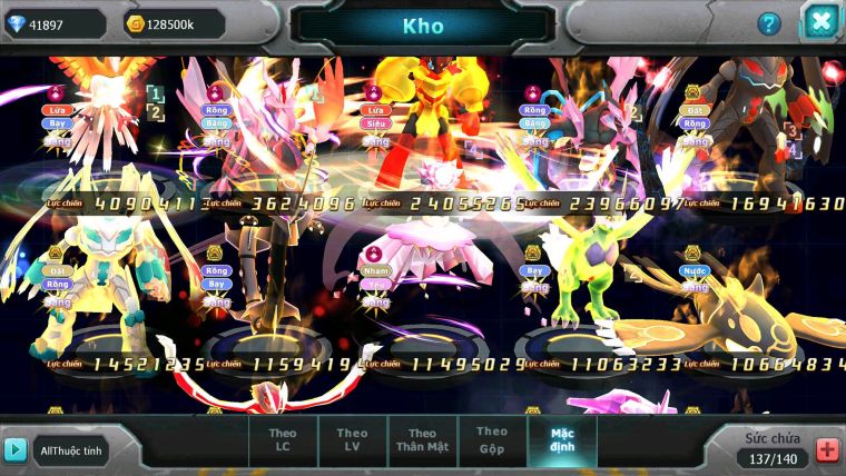 Mã : #TTS6573 - S1055 - BXH : 7 - V15 - 41K KC - Ho-oh WB Armarouge CHD Zygarde Flare Bc Nhiều Pet Bá Chủ