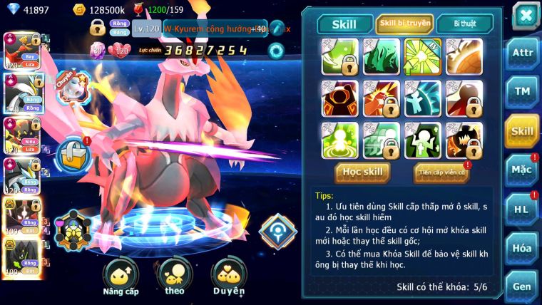 Mã : #TTS6573 - S1055 - BXH : 7 - V15 - 41K KC - Ho-oh WB Armarouge CHD Zygarde Flare Bc Nhiều Pet Bá Chủ