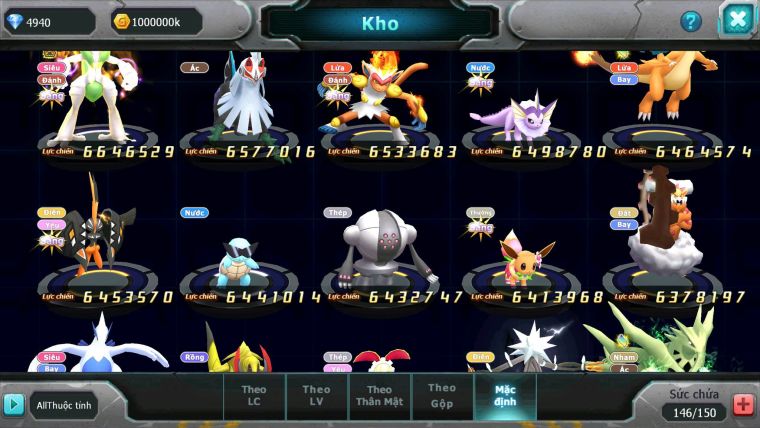 Mã : #TTS6571 - S454 - BXH : 4 - V15 - White & Ho-oh CHD Ray Dynamax Black Dnm Meganec Hoopa Bc