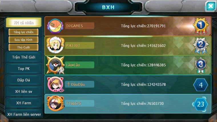 Mã : #TTS6575 - S1322 - V15 - BXH : 16 - Kiếm Khiên Bá Chủ Ho-oh CHD Rayquaza Dnm Zygarde Flare Bá chủ Nhiều Pet HT