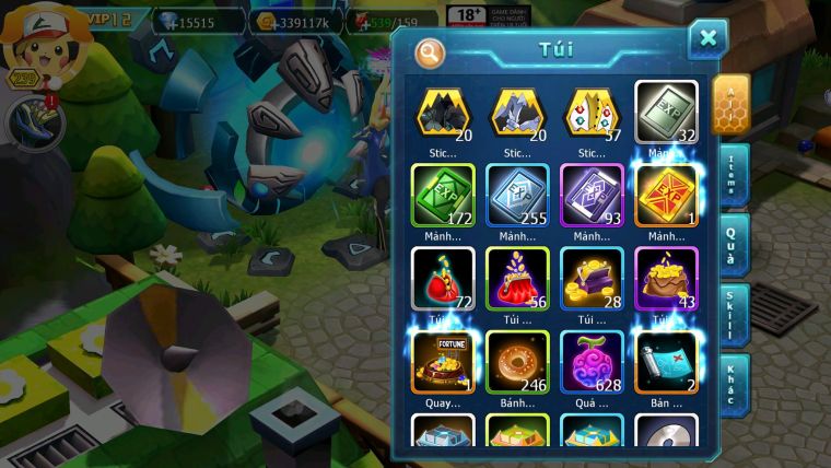 Mã : #TTS6579 - S1614 - V12 - 15K KC - Yvetal & Giratina CH Ho-oh Dnm Nhiều Pet Bc