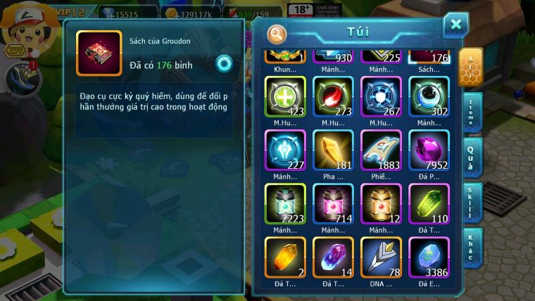 Mã : #TTS6579 - S1614 - V12 - 15K KC - Yvetal & Giratina CH Ho-oh Dnm Nhiều Pet Bc