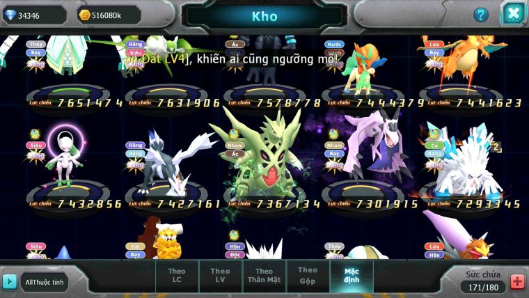 Mã : #TTS6585 - S241 - V17 - BXH : 13 - Ho-oh & Diancie & White CHD Giratina CH Nhiều Pet Bc