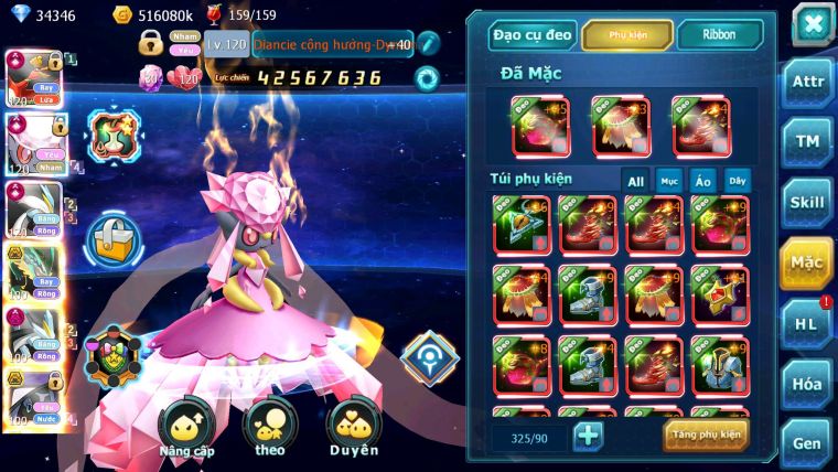Mã : #TTS6585 - S241 - V17 - BXH : 13 - Ho-oh & Diancie & White CHD Giratina CH Nhiều Pet Bc
