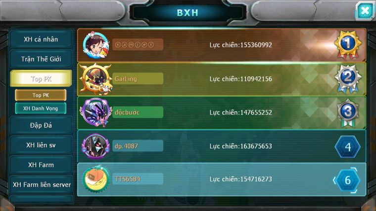 Mã : #TTS6584 - S66 - BXH : 6 - 254M Yvetal CH - Ho-oh & Diancie CHD Palkia CH Form cực đẹp 3 team khủng