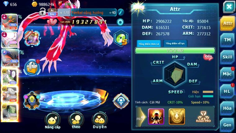 Mã : #TTS6583 - S1324 - V14 - BXH : 20 - Ho-oh & Diancie CHD Yvetal CH Thần gió Bc Nhiều Pet Huyền Thoại