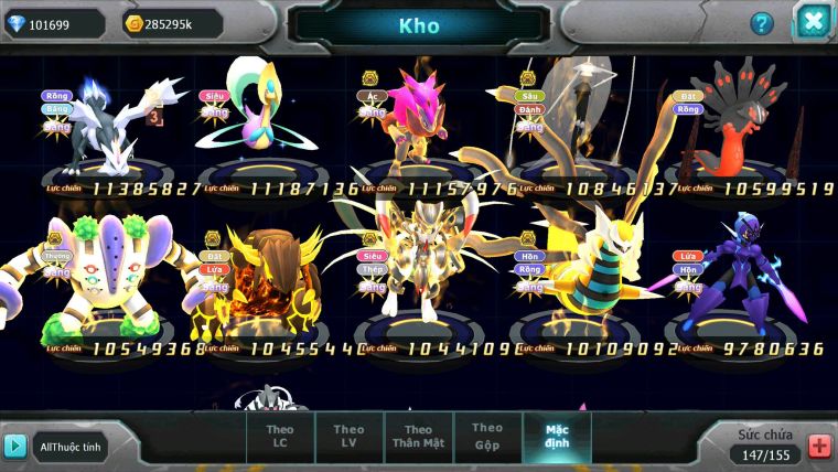 Mã : #TTS6586 - S650 - V15 - 100K KC - BXH : 3 - 3K8 Sách 5K Mt - Ho-oh & WB Diancie CHD Yvetal & Lugia CH Meganec Nhiều Pet HT