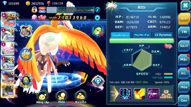 Mã : #TTS6586 - S650 - V15 - 100K KC - BXH : 3 - 3K8 Sách 5K Mt - Ho-oh & WB Diancie CHD Yvetal & Lugia CH Meganec Nhiều Pet HT