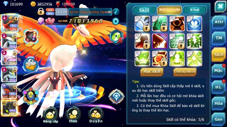 Mã : #TTS6586 - S650 - V15 - 100K KC - BXH : 3 - 3K8 Sách 5K Mt - Ho-oh & WB Diancie CHD Yvetal & Lugia CH Meganec Nhiều Pet HT