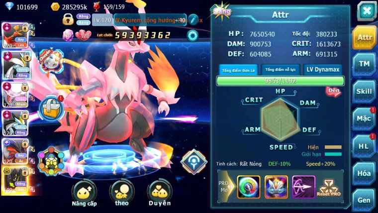 Mã : #TTS6586 - S650 - V15 - 100K KC - BXH : 3 - 3K8 Sách 5K Mt - Ho-oh & WB Diancie CHD Yvetal & Lugia CH Meganec Nhiều Pet HT