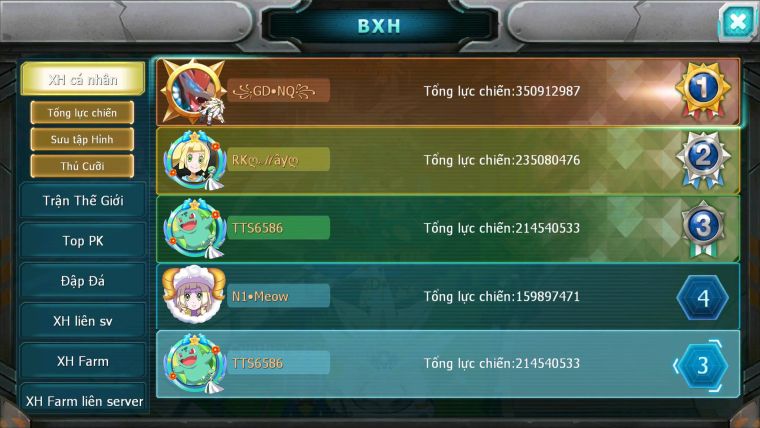 Mã : #TTS6586 - S650 - V15 - 100K KC - BXH : 3 - 3K8 Sách 5K Mt - Ho-oh & WB Diancie CHD Yvetal & Lugia CH Meganec Nhiều Pet HT