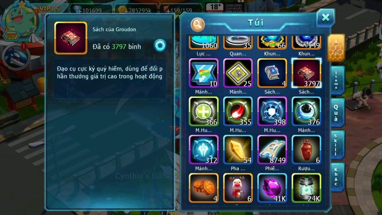 Mã : #TTS6586 - S650 - V15 - 100K KC - BXH : 3 - 3K8 Sách 5K Mt - Ho-oh & WB Diancie CHD Yvetal & Lugia CH Meganec Nhiều Pet HT