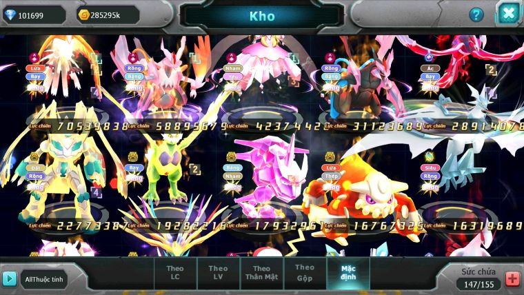 Mã : #TTS6586 - S650 - V15 - 100K KC - BXH : 3 - 3K8 Sách 5K Mt - Ho-oh & WB Diancie CHD Yvetal & Lugia CH Meganec Nhiều Pet HT