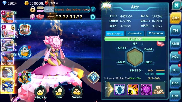 Mã : #TTS6589 - S905 - V13 - BXH : 4 - Ho-oh Diancie CHD Palkia Yvetal CH Cặp Cá Bc 3 Team Chuẩn
