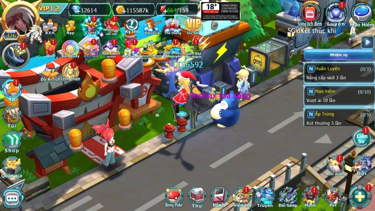Mã : #TTS6592 - S1353 - V12 - BXH : 8 - Diancie & Palkia CH Unvoa WB Bc Nhiều Pet HT