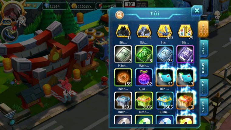 Mã : #TTS6592 - S1353 - V12 - BXH : 8 - Diancie & Palkia CH Unvoa WB Bc Nhiều Pet HT
