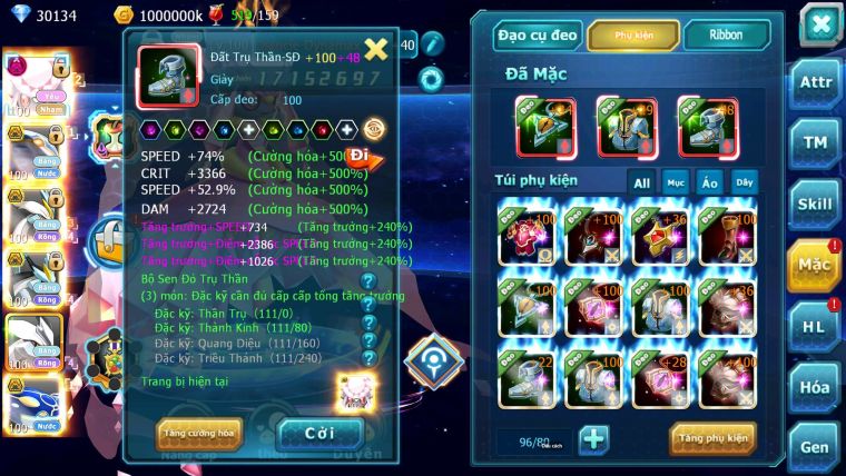Mã : #TTS6590 - S879 - V12 - BXH : 45 - 30K XU - Diancie Dnm Cặp Cá Bá Chủ Unvoa WB bc nhiều pet ht ngon