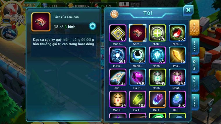 Mã : #TTS6590 - S879 - V12 - BXH : 45 - 30K XU - Diancie Dnm Cặp Cá Bá Chủ Unvoa WB bc nhiều pet ht ngon