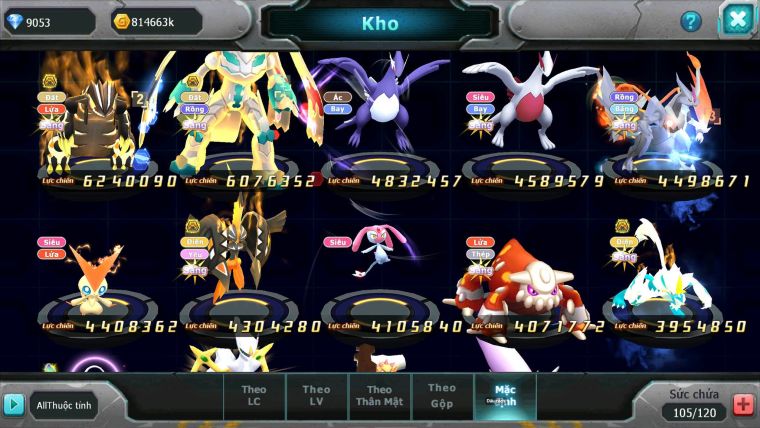 Mã : #TTS6589 - S1245 - V12 - BXH : 24 - Ho-oh & Diancie CHD Ray Yvetal Nhiều Pet Bá Chủ Pikachu Dnm