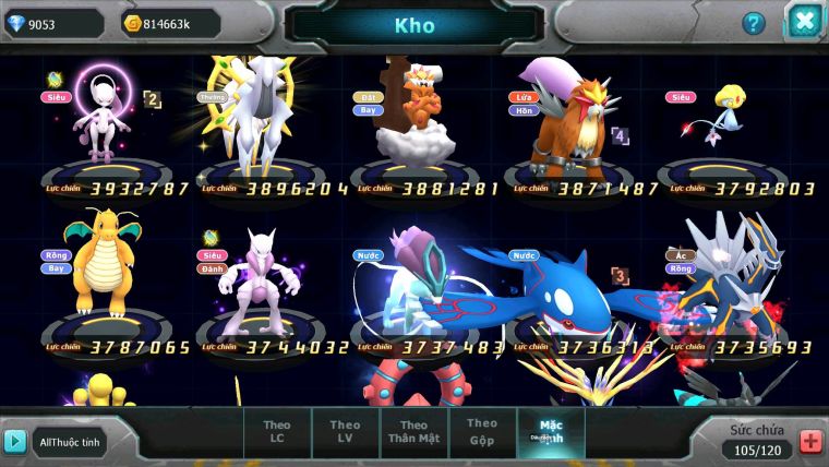 Mã : #TTS6589 - S1245 - V12 - BXH : 24 - Ho-oh & Diancie CHD Ray Yvetal Nhiều Pet Bá Chủ Pikachu Dnm