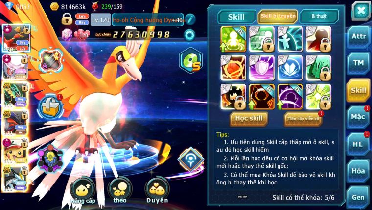 Mã : #TTS6589 - S1245 - V12 - BXH : 24 - Ho-oh & Diancie CHD Ray Yvetal Nhiều Pet Bá Chủ Pikachu Dnm