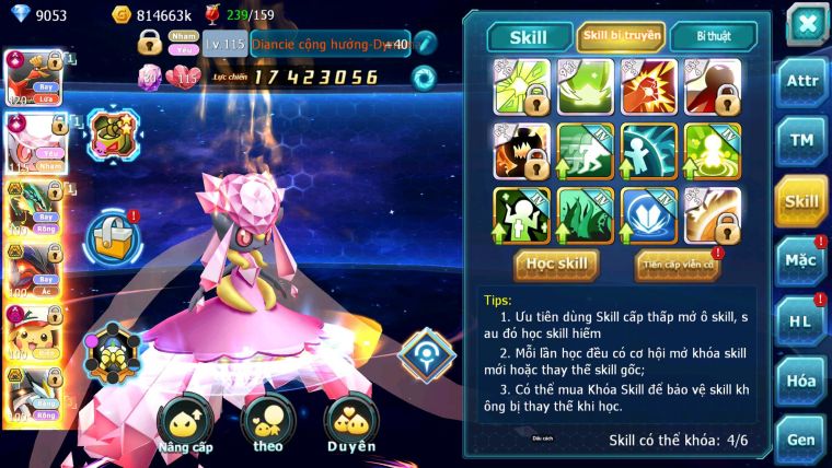 Mã : #TTS6589 - S1245 - V12 - BXH : 24 - Ho-oh & Diancie CHD Ray Yvetal Nhiều Pet Bá Chủ Pikachu Dnm