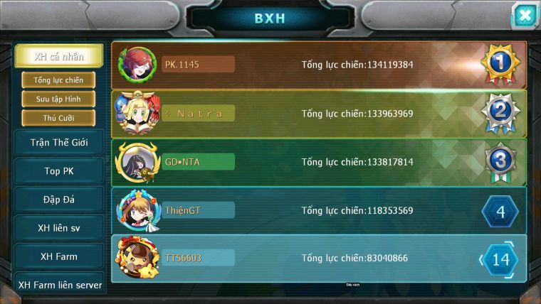 Mã : #TTS6603 - S1155 - V13 - 16K KC - BXH : 14 - Ho-oh CHD Palkia & Yvetal CH Nhiều Pet Bc