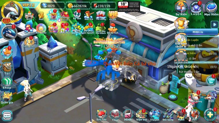Mã : #TTS6617 - S1235 - V12 - BXH : 12 - Ho-oh WB CHD Rayquaza Bc Cặp Cá Bá Chủ