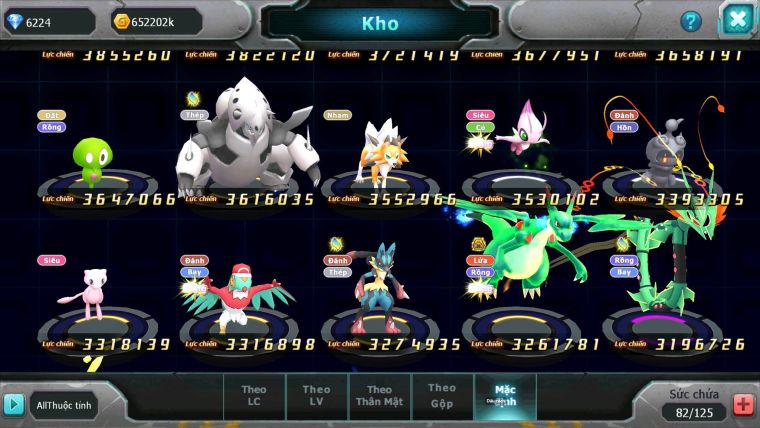 Mã : #TTS6613 - S1625 - V13 - BXH : 35 - Diancie CHD Tapu Fini Dnm Tapufini bc nhiều pet bc