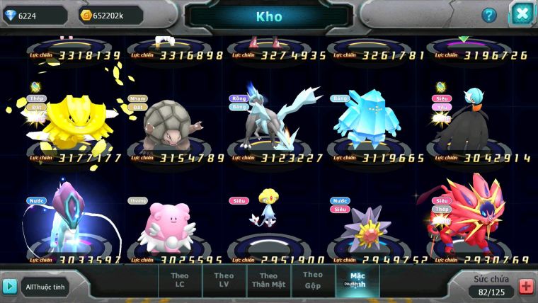 Mã : #TTS6613 - S1625 - V13 - BXH : 35 - Diancie CHD Tapu Fini Dnm Tapufini bc nhiều pet bc