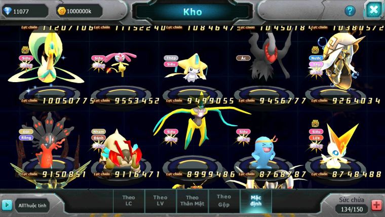Mã : #TTS6624 - S454 - V15 - BXH : 4 - White CHD Ray Dnm Ho-oh CHD Black Bc Meganec Hoopa Bc Nhiều Pet Ht