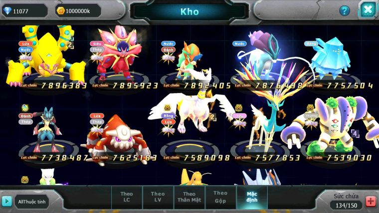 Mã : #TTS6624 - S454 - V15 - BXH : 4 - White CHD Ray Dnm Ho-oh CHD Black Bc Meganec Hoopa Bc Nhiều Pet Ht