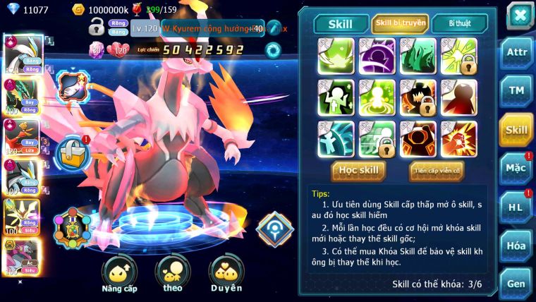 Mã : #TTS6624 - S454 - V15 - BXH : 4 - White CHD Ray Dnm Ho-oh CHD Black Bc Meganec Hoopa Bc Nhiều Pet Ht
