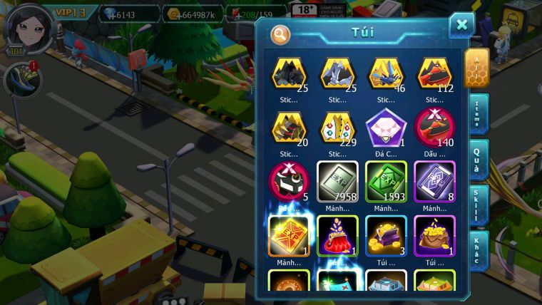 Mã : #TTS6623 - S1625 - V13 - BXH : 42 - Diancie CHD Tapu Bulu Dynamax Tapu fini Rắn Băng Bc