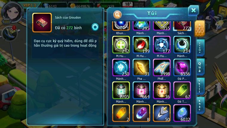 Mã : #TTS6623 - S1625 - V13 - BXH : 42 - Diancie CHD Tapu Bulu Dynamax Tapu fini Rắn Băng Bc
