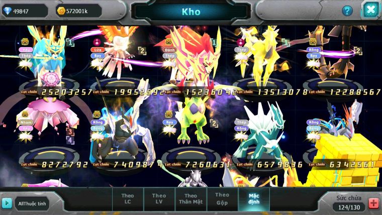 Mã : #TTS6622 - S1350 - 300M ARC CH V15 - BXH : 4PK - 49K KC Kiếm Khiên Bá Chủ Arc Thép Dyanamx Ho-oh CHD Nhiều Pet HT