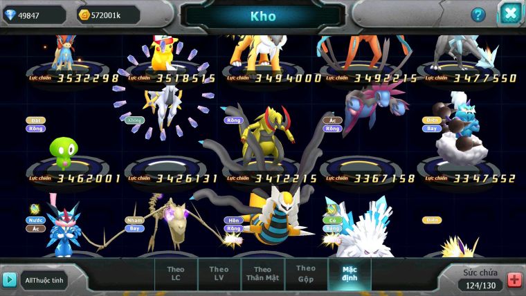Mã : #TTS6622 - S1350 - 300M ARC CH V15 - BXH : 4PK - 49K KC Kiếm Khiên Bá Chủ Arc Thép Dyanamx Ho-oh CHD Nhiều Pet HT