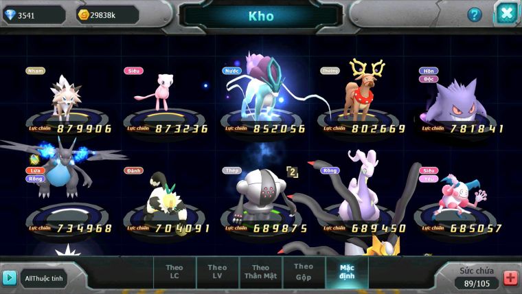 Mã : #TTS6621 - S1046 -V5 - Unvoa Diancie Bc Tapufini Arrc nham Zevil Metal