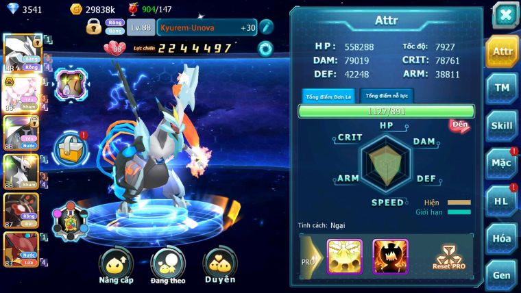 Mã : #TTS6621 - S1046 -V5 - Unvoa Diancie Bc Tapufini Arrc nham Zevil Metal