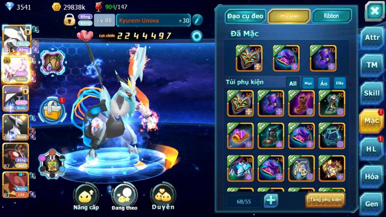 Mã : #TTS6621 - S1046 -V5 - Unvoa Diancie Bc Tapufini Arrc nham Zevil Metal