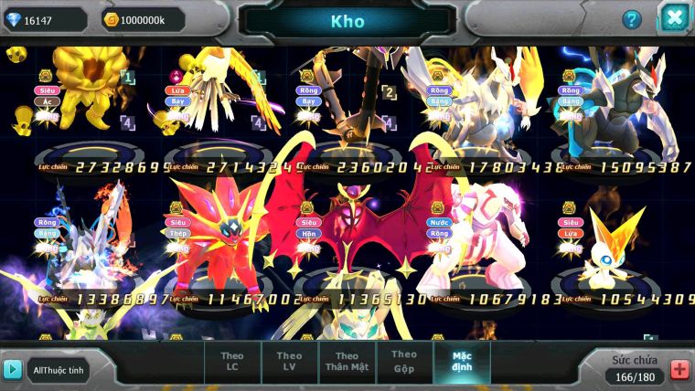 Mã : #TTS6629 - S189 - V14 - BXH : 26 - Hoopa Bá Chủ Ho-oh Dnm Ray Bc WB Bá Chủ Nhiều Pet Bá Chủ