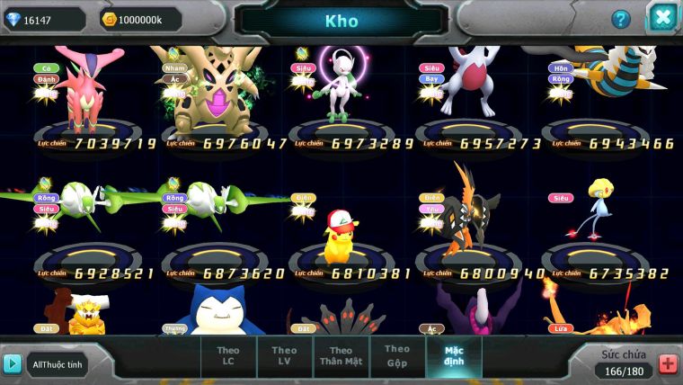 Mã : #TTS6629 - S189 - V14 - BXH : 26 - Hoopa Bá Chủ Ho-oh Dnm Ray Bc WB Bá Chủ Nhiều Pet Bá Chủ