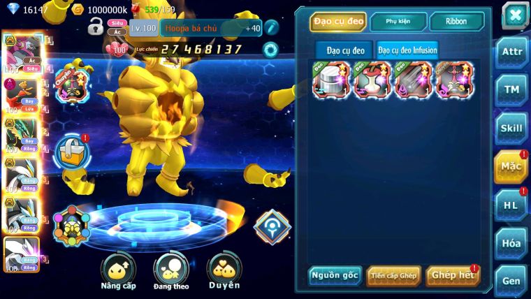 Mã : #TTS6629 - S189 - V14 - BXH : 26 - Hoopa Bá Chủ Ho-oh Dnm Ray Bc WB Bá Chủ Nhiều Pet Bá Chủ