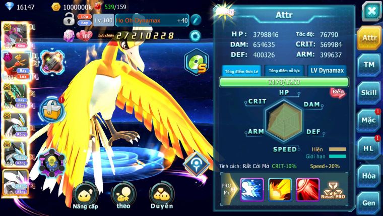 Mã : #TTS6629 - S189 - V14 - BXH : 26 - Hoopa Bá Chủ Ho-oh Dnm Ray Bc WB Bá Chủ Nhiều Pet Bá Chủ