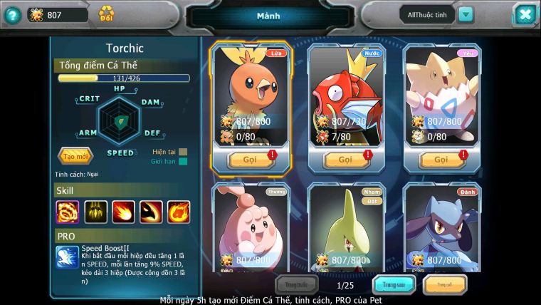 Mã : #TTS6629 - S189 - V14 - BXH : 26 - Hoopa Bá Chủ Ho-oh Dnm Ray Bc WB Bá Chủ Nhiều Pet Bá Chủ