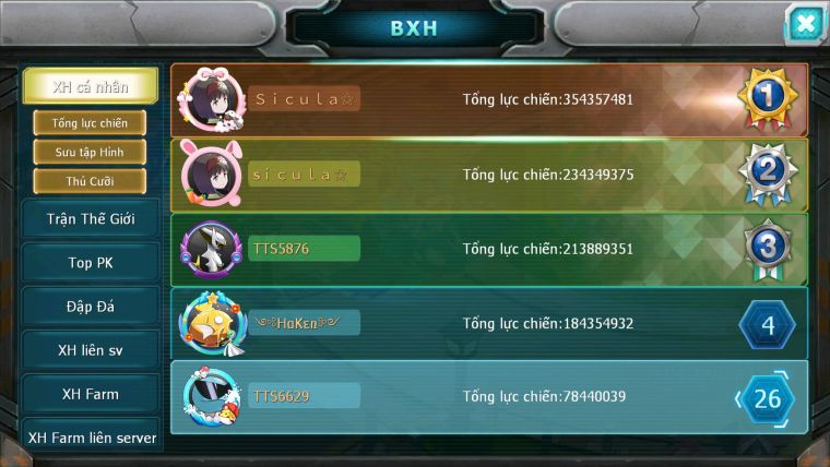 Mã : #TTS6629 - S189 - V14 - BXH : 26 - Hoopa Bá Chủ Ho-oh Dnm Ray Bc WB Bá Chủ Nhiều Pet Bá Chủ