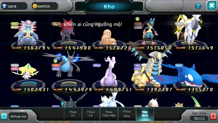 Mã : #TTS6626 - S1768 - V5 - 10K KC - Zygarde Flare Ho-oh  Cặp Lati Bá Chủ Nhiều Pet HT