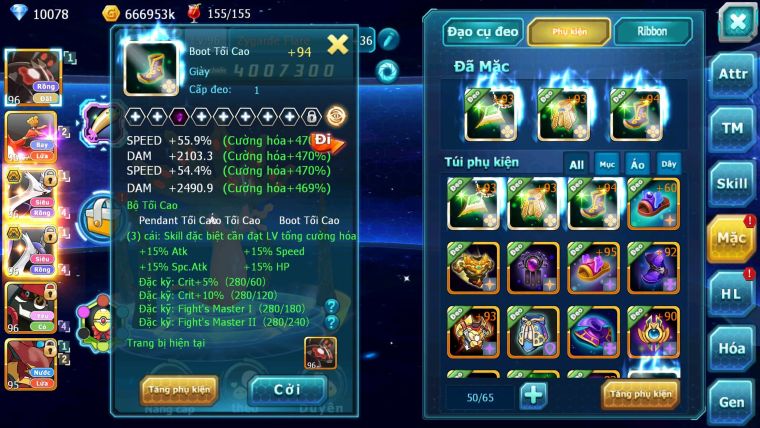 Mã : #TTS6626 - S1768 - V5 - 10K KC - Zygarde Flare Ho-oh  Cặp Lati Bá Chủ Nhiều Pet HT