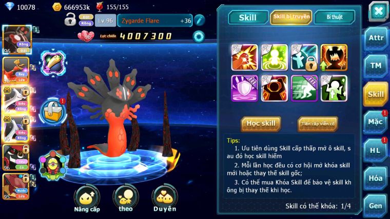 Mã : #TTS6626 - S1768 - V5 - 10K KC - Zygarde Flare Ho-oh  Cặp Lati Bá Chủ Nhiều Pet HT