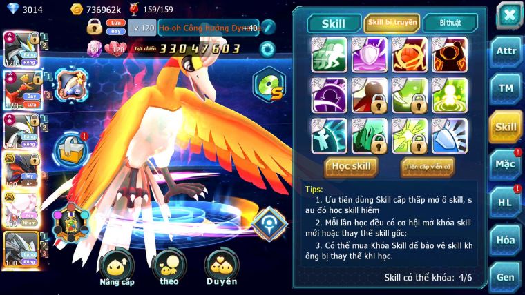 Mã : #TTS6633 - S1307 - V14 - BXH : 7 - Black White Ho-oh CHD Yvetal Bc Diancie Bc Nhiều Pet HT